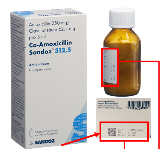 Swissmedic Sandoz Rappelle Un Lot De L Antibiotique Co Amoxicillin Sandoz 312 5